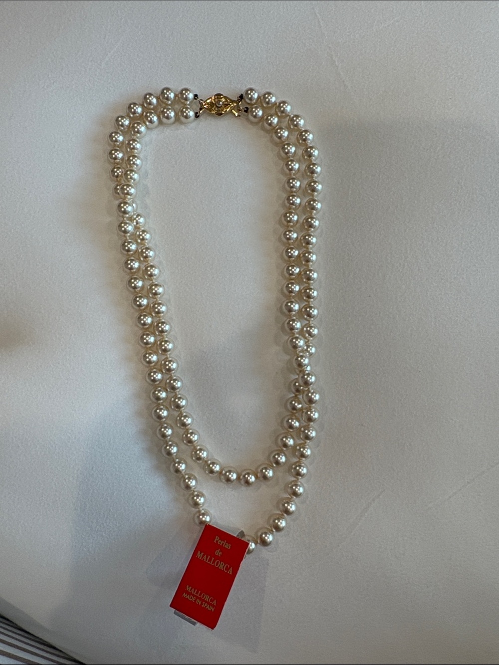Double Strand Vintage Mallorca Pearl Necklace
